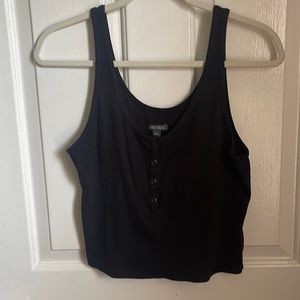 Wild fable black cropped tank